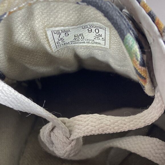 Vans Authentic Hula Girl Aloha Black Lace-Up Mens 7.5 US Womens 9 - Picture 7 of 8